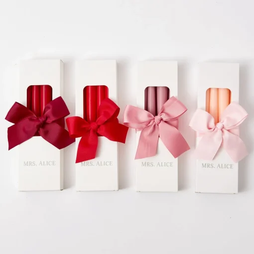 Mrs. Alice Red Candles (Set of 8)< Candles