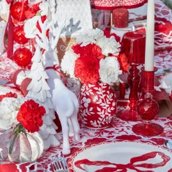 Mrs. Alice Red Hand Painted Tole Bud Vases (Set of 3)< Vases | Vases & Planters