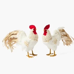Mrs. Alice Ronnie the Rooster (Pair) - 30cm< Spring Decorations