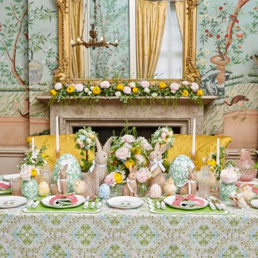 Mrs. Alice Rose Hobnail Jug with Emerald Handle & Glasses (Set of 6)< Glassware Sets