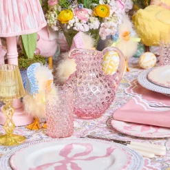 Mrs. Alice Rose Pink Hobnail Glasses (Set of 6)< Summer Glassware | Glasses