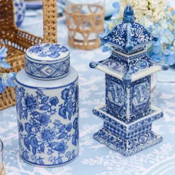 Mrs. Alice Round Chinoiserie Ginger Jars (Pair)< Spring Decorations | For The Homemaker
