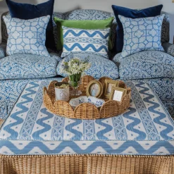 Mrs. Alice Round Rattan Scalloped Tray< Trays | Trays