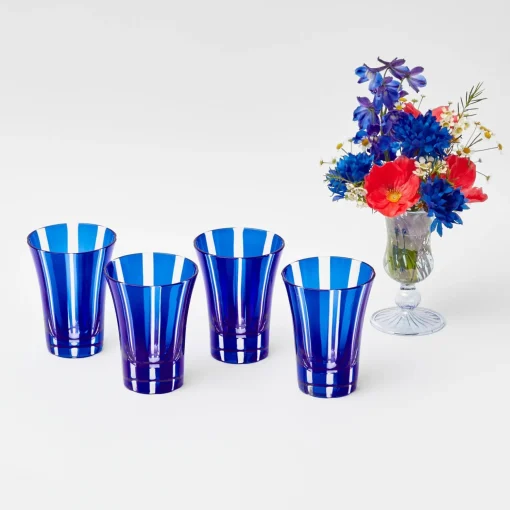Mrs. Alice Royal Blue Positano Glasses (Set of 4)< Glasses