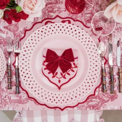 Mrs. Alice Ruby Red Velvet Napkin Bows (Set of 4)< Napkin Rings & Bows