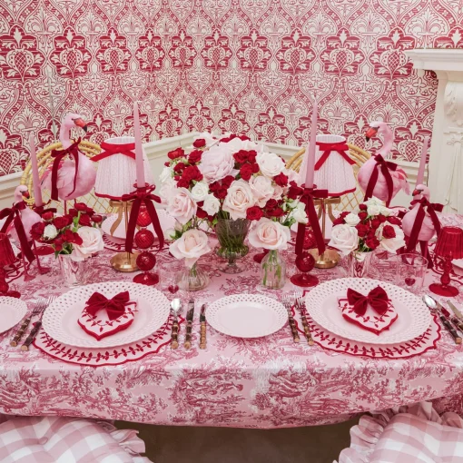 Mrs. Alice Ruby Red Velvet Napkin Bows (Set of 4)< Napkin Rings & Bows