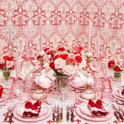 Mrs. Alice Ruby Red Velvet Napkin Bows (Set of 4)< Napkin Rings & Bows