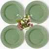 Mrs. Alice Sage Basketweave Dinner Plates (Set of 4)< Dinner Plates | Crockery Sets
