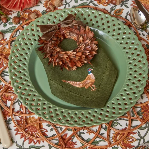 Mrs. Alice Sage Basketweave Dinner Plate< Dinner Plates