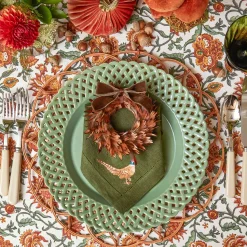 Mrs. Alice Sage Basketweave Dinner Plates (Set of 4)< Dinner Plates | Crockery Sets