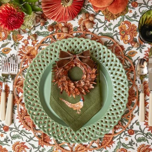 Mrs. Alice Sage Basketweave Dinner Plates (Set of 4)< Dinner Plates | Crockery Sets