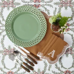 Mrs. Alice Sage Basketweave Dinner Plates (Set of 4)< Dinner Plates | Crockery Sets
