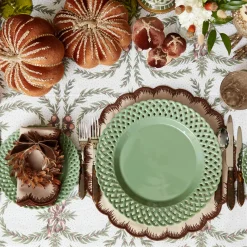 Mrs. Alice Sage Basketweave Dinner Plates (Set of 4)< Dinner Plates | Crockery Sets
