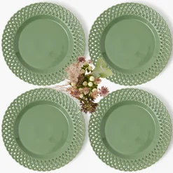 Mrs. Alice Sage Basketweave Dinner Plate< Dinner Plates