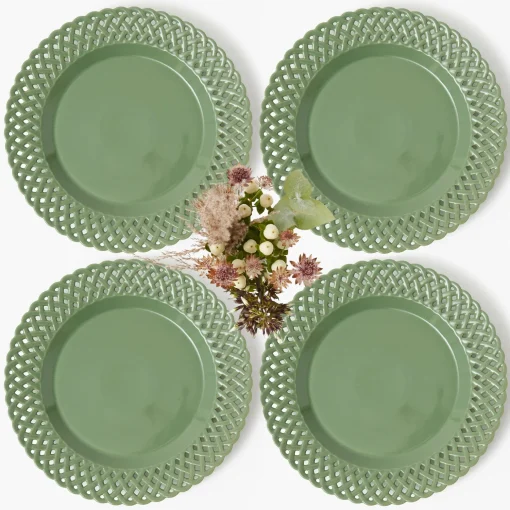 Mrs. Alice Sage Basketweave Dinner Plate< Dinner Plates