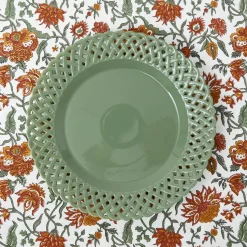 Mrs. Alice Sage Basketweave Dinner Plate< Dinner Plates