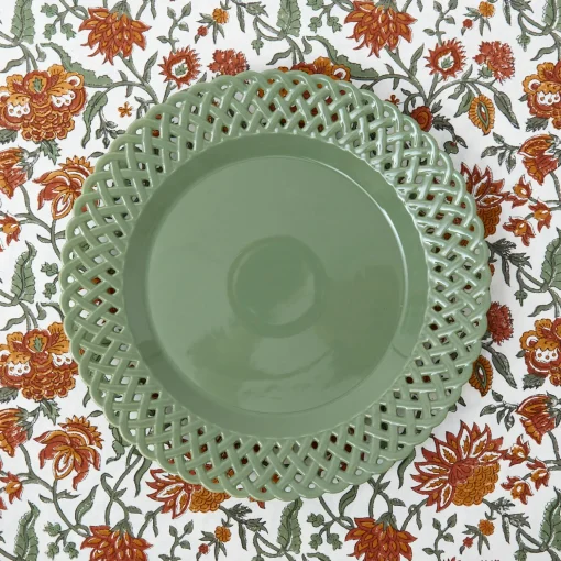 Mrs. Alice Sage Basketweave Dinner Plate< Dinner Plates