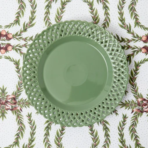 Mrs. Alice Sage Basketweave Starter Plates (Set of 4)< Starter Plates | Crockery Sets