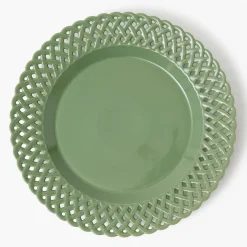 Mrs. Alice Sage Basketweave Starter Plates (Set of 4)< Starter Plates | Crockery Sets