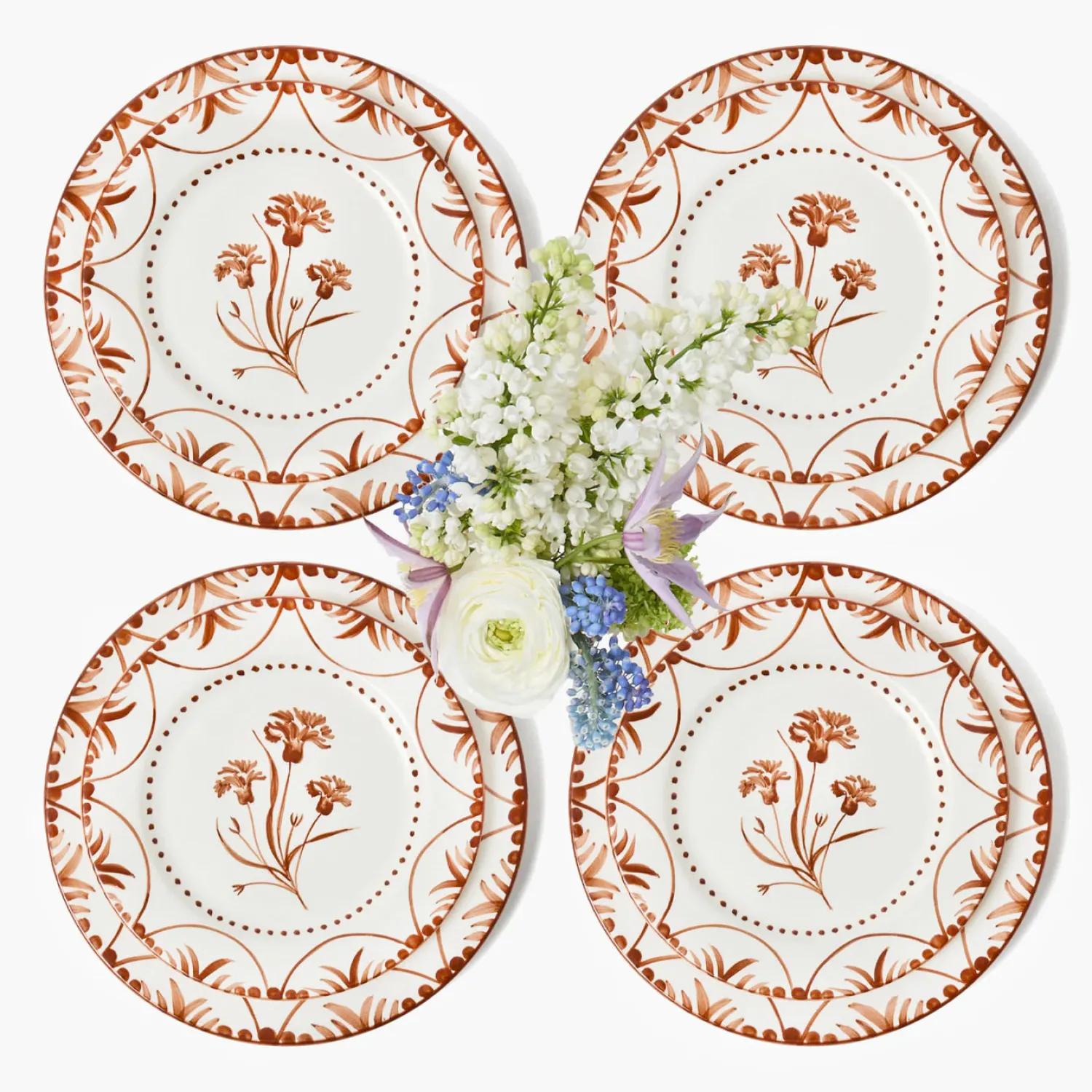 Mrs. Alice Santa Kristina Dinner & Starter Plates (Set of 8)< Summer Crockery | Crockery Sets