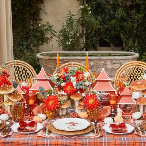 Mrs. Alice Scalloped Mushroom Dinner & Starter Plates (Set of 8)< Crockery Sets