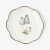Mrs. Alice Scalloped Mushroom Starter Plate (Grey)< Starter Plates