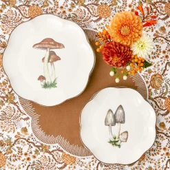 Mrs. Alice Scalloped Mushroom Starter Plate (Grey)< Starter Plates
