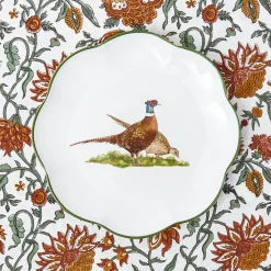 Mrs. Alice Scalloped Pheasant Starter Plates (Set of 4)< Starter Plates | Crockery Sets