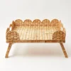 Mrs. Alice Scalloped Rattan Breakfast Tray< Trays | Trays