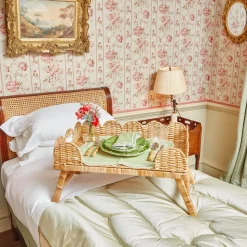 Mrs. Alice Scalloped Rattan Breakfast Tray< Trays | Trays