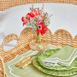 Mrs. Alice Scalloped Rattan Breakfast Tray< Trays | Trays