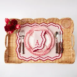 Mrs. Alice Scalloped Rattan Breakfast Tray< Trays | Trays