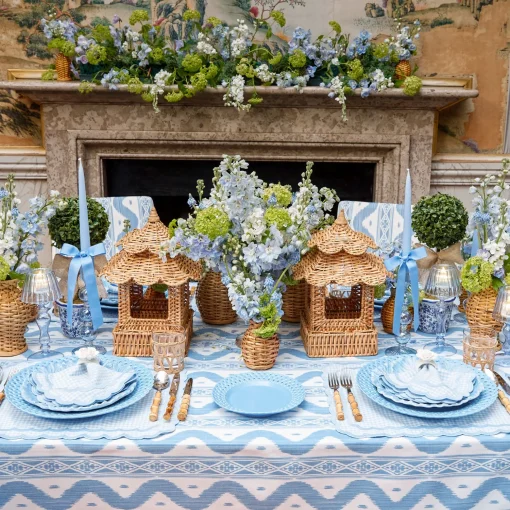 Mrs. Alice Scalloped Rattan Pagoda Lantern< Year-round Decorations | Spring Decorations