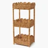 Mrs. Alice Scalloped Tiered Rattan Side Table< Furniture | Furniture