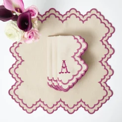 Mrs. Alice Scarlett Sand Napkins (Set of 4)< Summer Table Linen | Napkins
