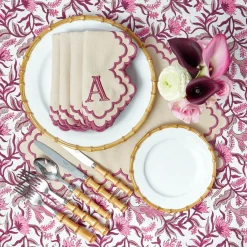 Mrs. Alice Scarlett Sand Napkins (Set of 4)< Summer Table Linen | Napkins