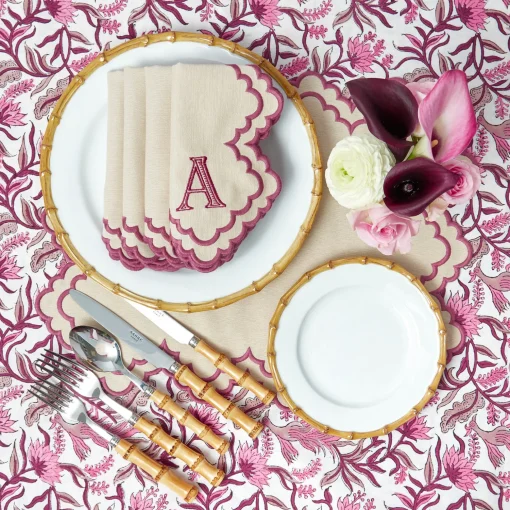 Mrs. Alice Scarlett Sand Napkins (Set of 4)< Summer Table Linen | Napkins