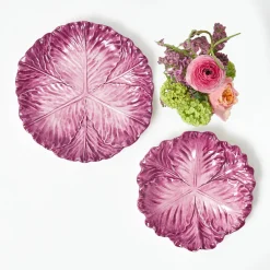Mrs. Alice Serena Aubergine Cabbage Starter Plate< Summer Crockery | Starter Plates