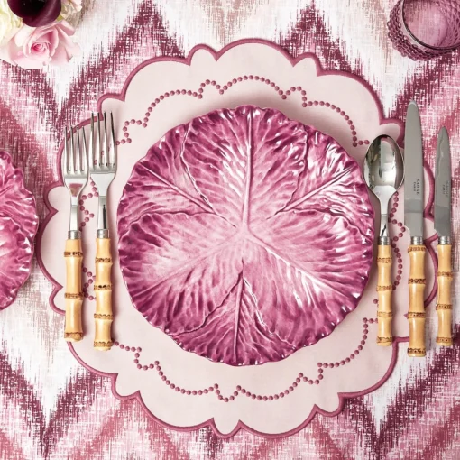 Mrs. Alice Serena Aubergine Cabbage Dinner Plate< Summer Crockery | Dinner Plates
