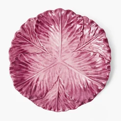 Mrs. Alice Serena Aubergine Cabbage Dinner & Starter Plates (Set of 8)< Summer Crockery | Crockery Sets