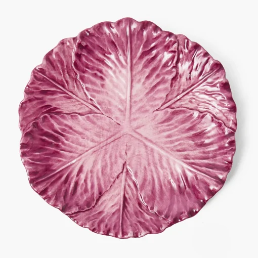Mrs. Alice Serena Aubergine Cabbage Dinner & Starter Plates (Set of 8)< Summer Crockery | Crockery Sets