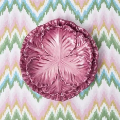 Mrs. Alice Serena Aubergine Cabbage Dinner & Starter Plates (Set of 8)< Summer Crockery | Crockery Sets