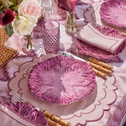 Mrs. Alice Serena Aubergine Cabbage Dinner Plates (Set of 4)< Summer Crockery | Dinner Plates