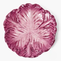 Mrs. Alice Serena Aubergine Cabbage Starter Plate< Summer Crockery | Starter Plates