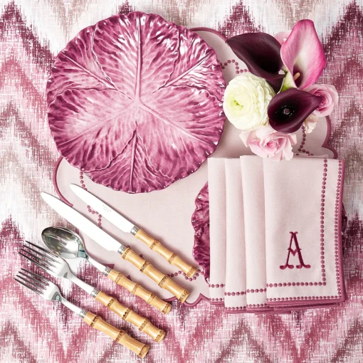 Mrs. Alice Serena Aubergine Cabbage Dinner Plate< Summer Crockery | Dinner Plates