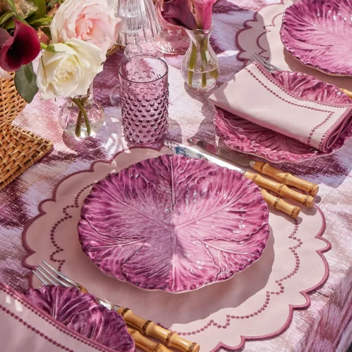 Mrs. Alice Serena Aubergine Cabbage Dinner Plate< Summer Crockery | Dinner Plates