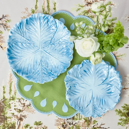 Mrs. Alice Serena Cabbage Dinner & Starter Plates (Set of 8)< Summer Crockery | Crockery Sets