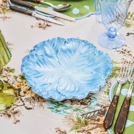 Mrs. Alice Serena Cabbage Dinner & Starter Plates (Set of 8)< Summer Crockery | Crockery Sets