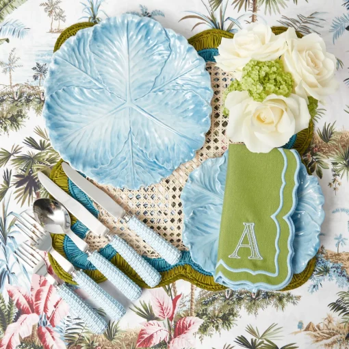Mrs. Alice Serena Cabbage Dinner & Starter Plates (Set of 8)< Summer Crockery | Crockery Sets
