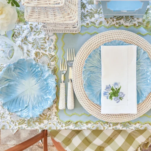 Mrs. Alice Serena Cabbage Dinner & Starter Plates (Set of 8)< Summer Crockery | Crockery Sets